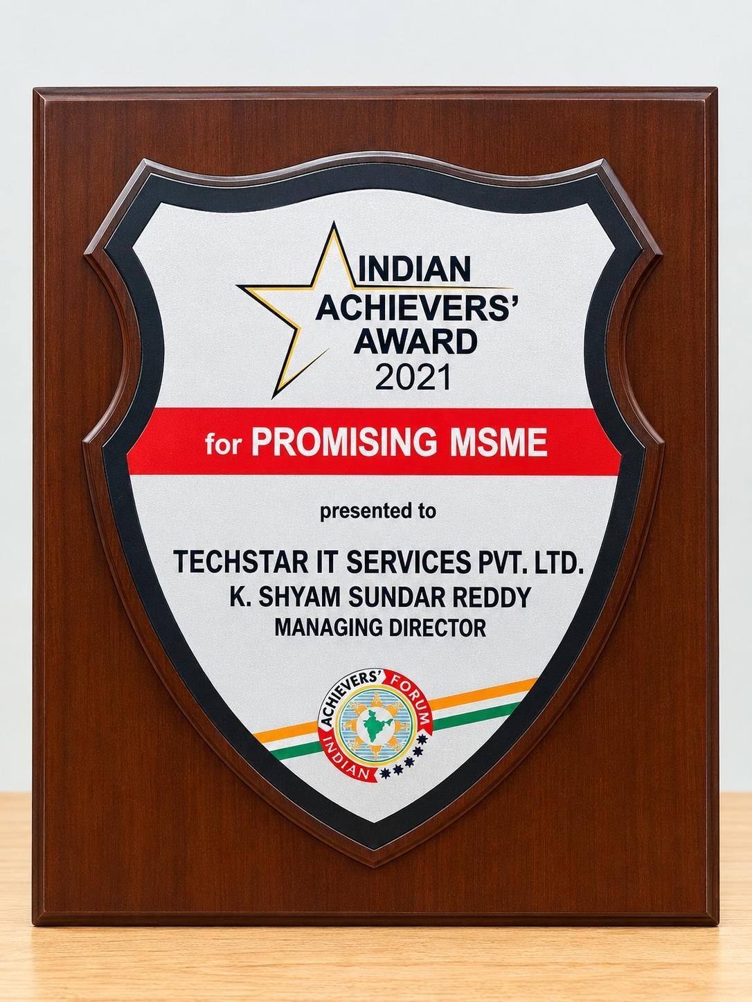 Indian Achievers' Award — Promising MSME